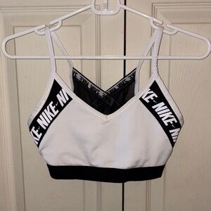 Nike Women's Black and White Sports Bra